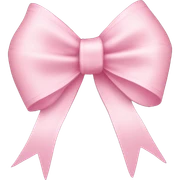 light pink ribbon bow sticker