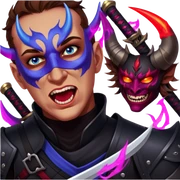 Demon-Horned Warrior sticker