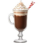 swiss hot chocolate tall glass sticker