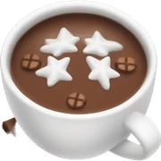Christmas hot chocolate sticker