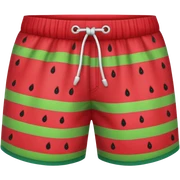 Watermelon shorts sticker