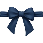 Navy blue bow  sticker