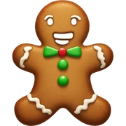 Gingerbread man sticker