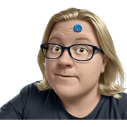 blonde boy by the window sticker