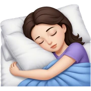 Brunette girl sleepin sticker