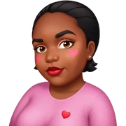 Girly fat Lovely there are hearts around her sticker