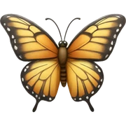 Butterfly smiling sticker