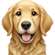 Golden retriever puppy sticker