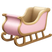 light pink sleigh sticker