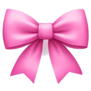 Pink bow sticker