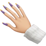Long nails sticker