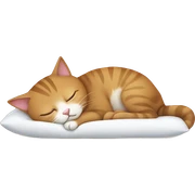 cute cat sleeping sticker