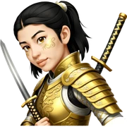Golden Samurai sticker
