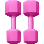 pink dumbbell sticker
