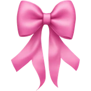 pink bow sticker