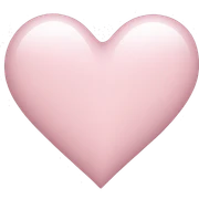 light pink heart sticker