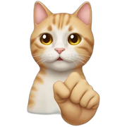 Middle finger cats sticker