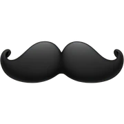 Moustache sticker