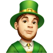 Celebratory Leprechaun sticker