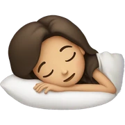 Brunette girl sleeping sticker