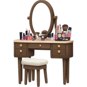 makeup vanity  sticker