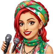 Colorful Singer sticker