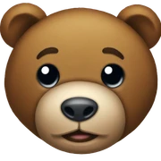 Brown Teddy bear sticker