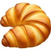 Warm croissant sticker