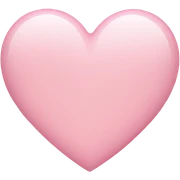 Light pink heart sticker