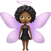 fairy in black sticker