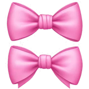 pink bow sticker