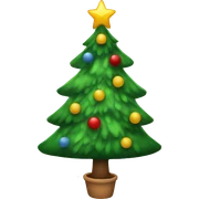 Christmas tree sticker