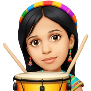 Festive Drummer sticker