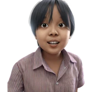 girl in striped shirt sticker