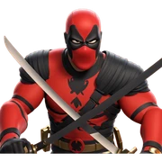 masked superhero with katana sticker