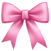 Ribbon bow pink sticker
