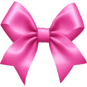 Pink bow sticker