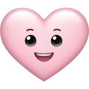 Light pink heart  sticker