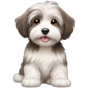 havanese puppy sticker