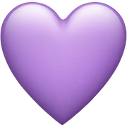 light purple heart sticker