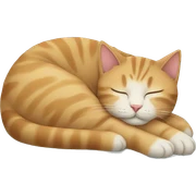 Cat sleeping sticker