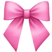 pink bow sticker