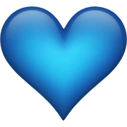 Blue heart sticker