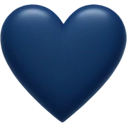 Navy blue heart  sticker