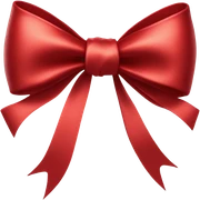 red bow sticker