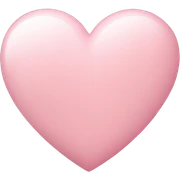 light pink heart sticker