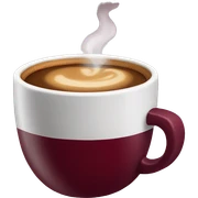 hot burgundy cup of coffee sticker