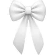 white bow sticker