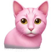 pink cat sticker