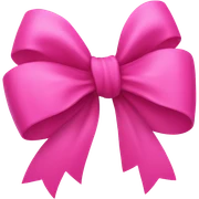 Pink bow sticker